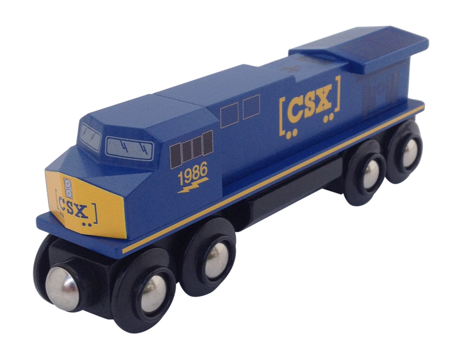 CSX Diesel Locomotive Engine magnetic wooden train USA 