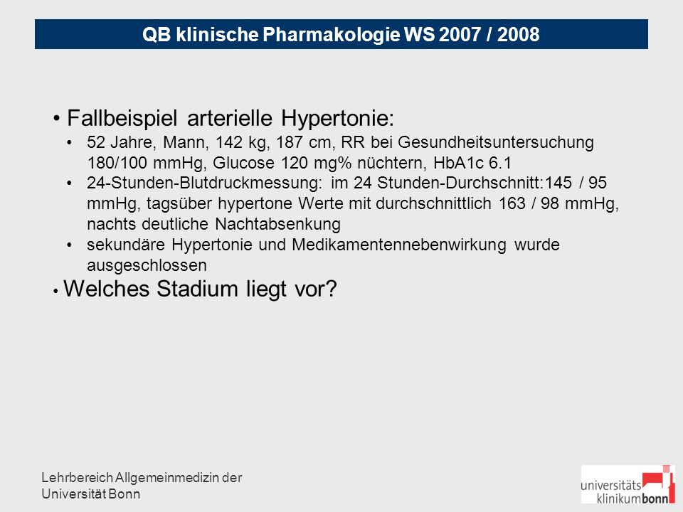 Hypertonie fallbeispiel