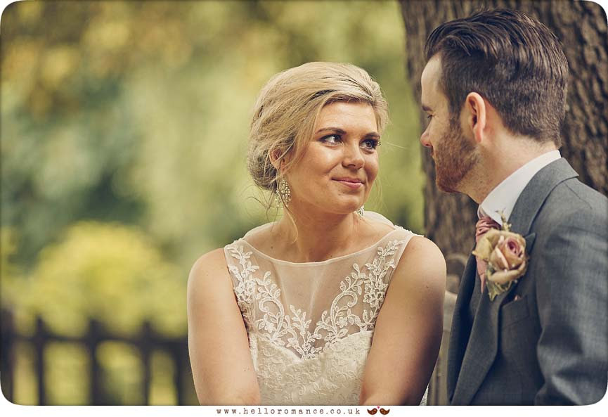 Close-up bride & groom headshot - www.helloromance.co.uk