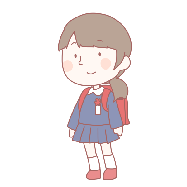 小学生の女の子のイラスト かわいいフリー素材が無料のイラストレイン