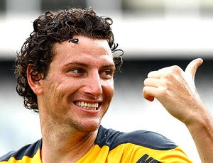 Elano no treino do Santos (Foto: Ricardo Saibun / Site Oficial do Santos)