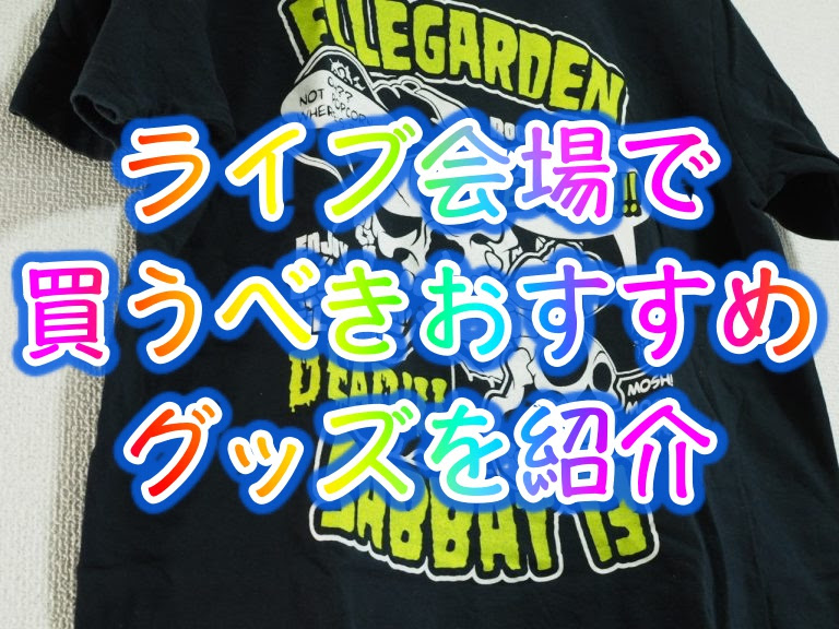 ライブやフェスの物販で買うべきおすすめグッズと買わない方が良いモノ 体験談
