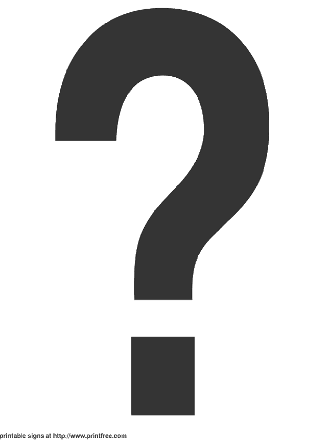 coloring pages question mark
