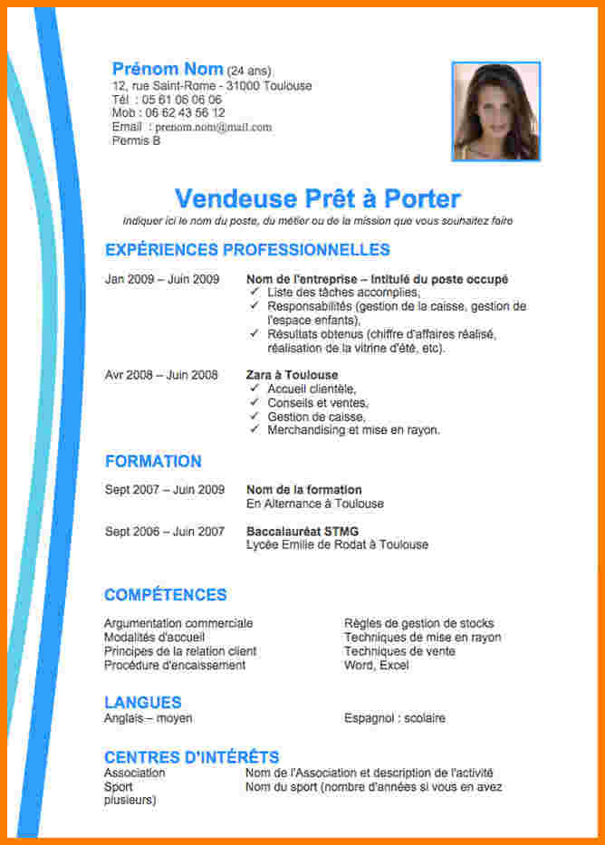 Exemple de présentation cv gratuit - laboite-cv.fr