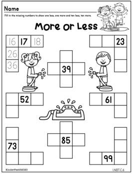  summer number freebie math activities preschool 1st grade math