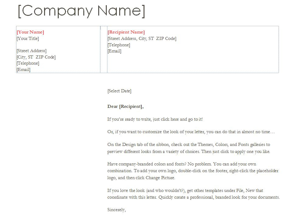 Business Letterhead | Business Letterhead Template