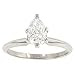 1/2 ct Pear Shaped Diamond Solitaire Ring in 14K title=
