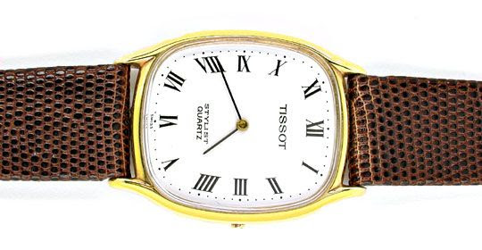 Original-Foto 1, TISSOT HERREN-ARMBANDUHR 14K-GELBGOLD TOPUHR UNGETRAGEN