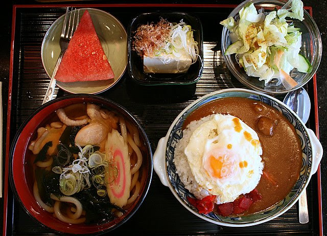 Daily set lunch (S$14)  - it's curry rice with udon today