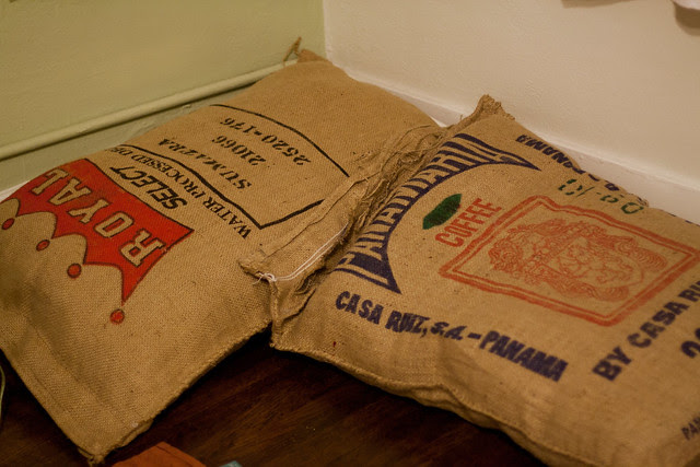 Burlap Sac Seating