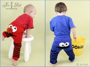 Knitted and Crocheted Funky Butt Monster Pajamas