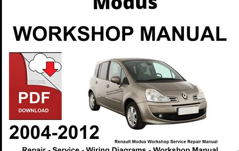 Pdf Download repair manual for modus Reader PDF