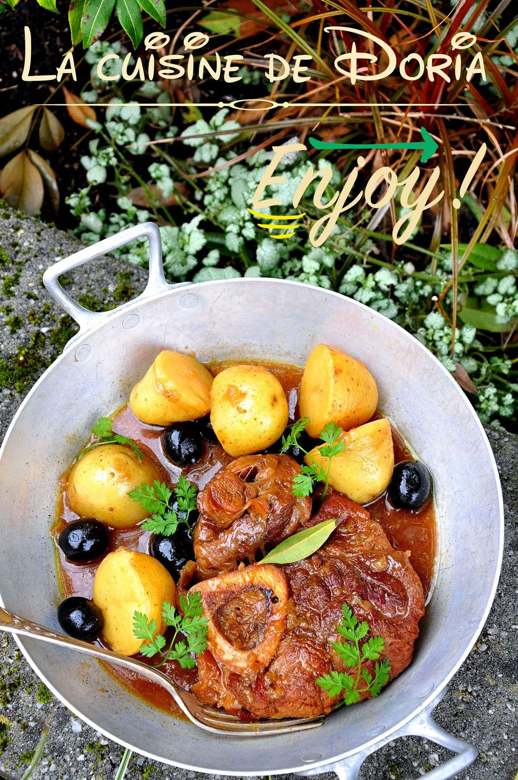 Tajine De Jarret De Veau Aux Olives Et Aux Pommes De Terre La