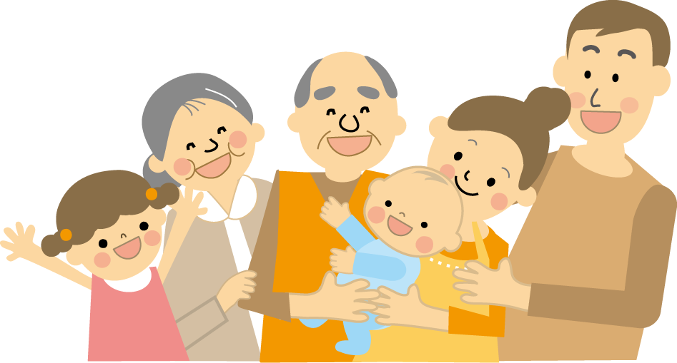 育児 赤ちゃんと家族 無料イラスト フリー素材
