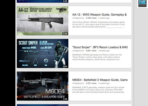 YouTube partner video thumbnails
