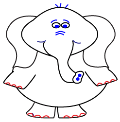 Web E Wanda's How To Draw A Cartoon Elephant