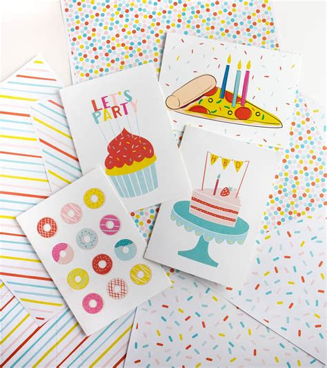 Easily customize greeting cards for every event. 4 free birthday cards to print design eat repeat