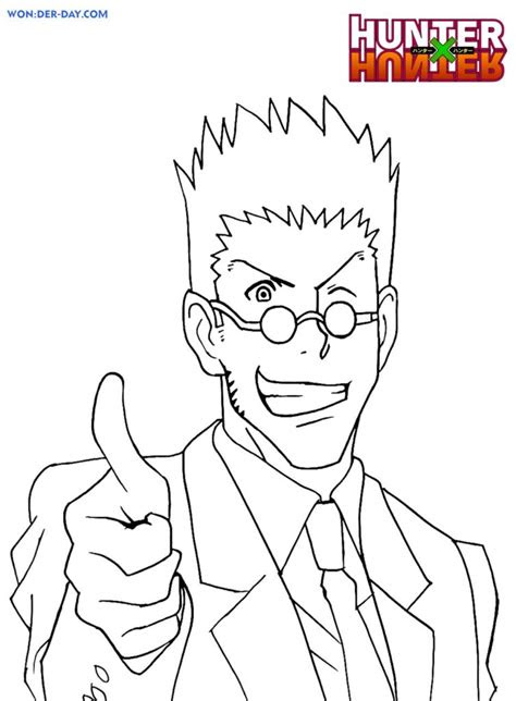 Hunter x hunter coloring pages are coloring sheets that feature characters from the manga and anime series, hunter x hunter. coloring pages hunter x hunter print in a4 format wonder day
