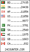 visitors by country counter