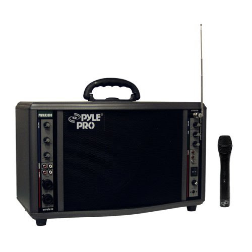 Pyle-Pro  PWMA3600 200-Watt Battery Powered PA System with Wireless Mic