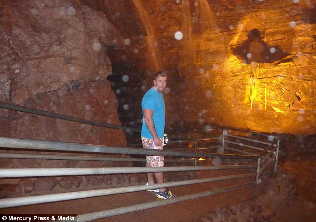 Tony Ferguson had been enjoying a trip to Nottingham with a friend when the pair visited the 500 caverns in the City of Caves