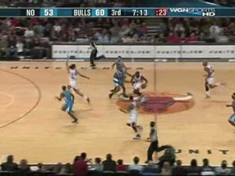 derrick rose dunks on lebron james. Derrick Rose, Tyrus Thomas
