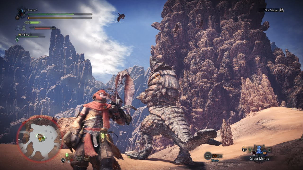 Monster hunter gameplay