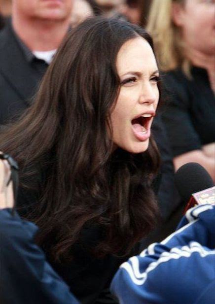 Angelina Jolie Funny Faces Pictures