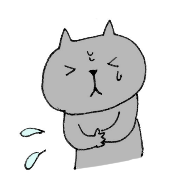 体調不良なネコのイラスト かわいいフリー素材が無料のイラストレイン