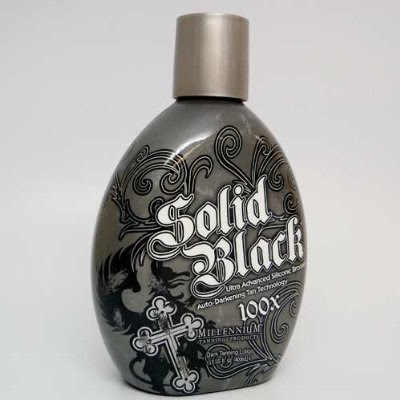 Millenium Tanning New Solid Black Bronzer Tanning Bed Lotion, 100x, 13.5-ounce