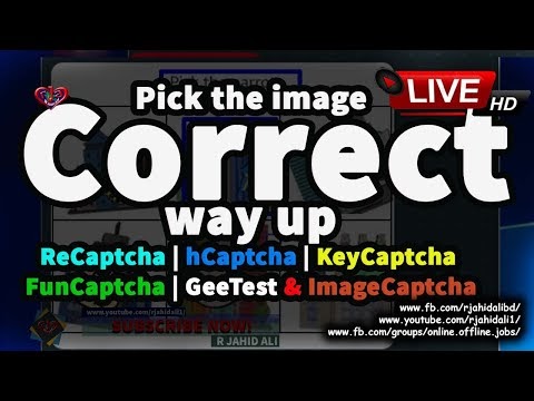 Pick the image that is the correct way up | Solve  FunCaptcha | Make Mon...