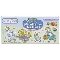 Healthy Times Organic Biscuits for Teethers, Vanilla, 6-Ounce Boxes