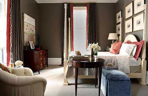 Blue Velvet Bench - Traditional - bedroom