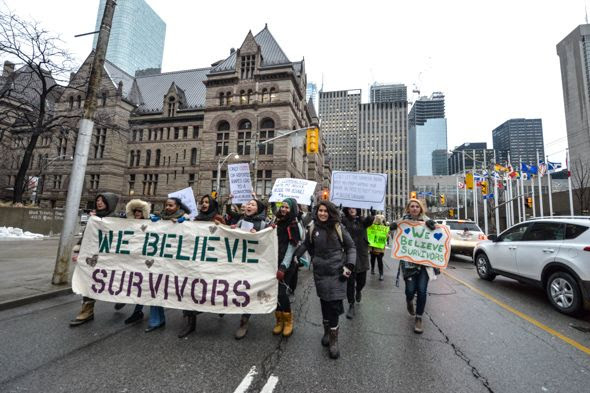 ghomeshi protest toronto