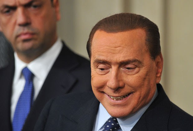 Berlusconi em foto desta sexta-feira (29) (Foto: Tiziana Fabi/AFP)