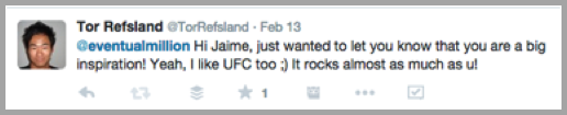 Icebreaker tweet for blogger outreach