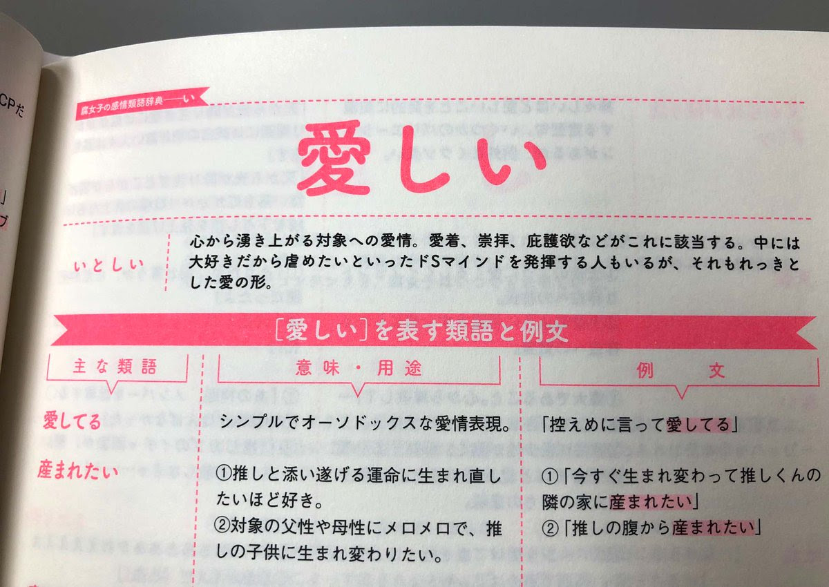 語彙力がしんどい腐女子のための 感情類語事典 が爆誕 にじめん