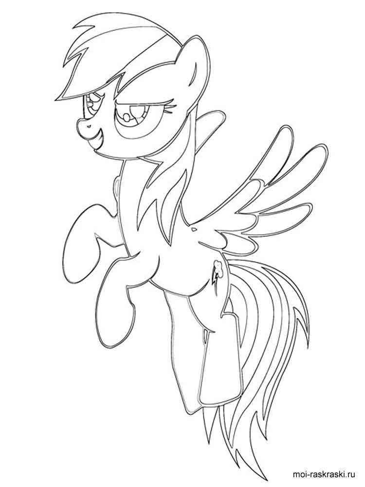 Rainbow Dash coloring pages. Free Printable Rainbow Dash coloring pages.
