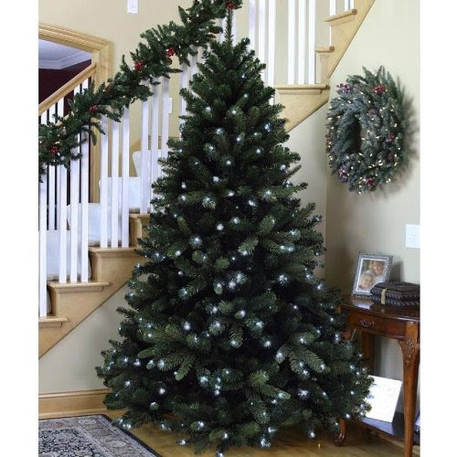 6FT Pre Lit 350 Led PE realistic Christmas Tree by Denelli Italia