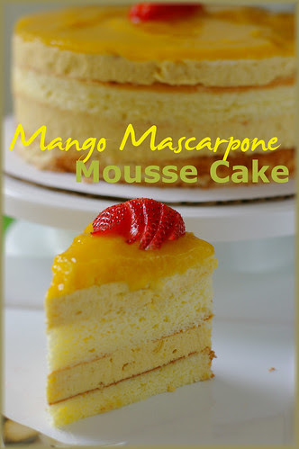 mango mascarpone mousse cake