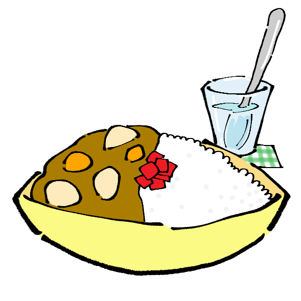 喫茶店のカレーのイラスト かわいいフリー素材が無料のイラストレイン