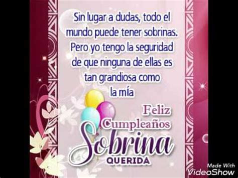 feliz cumpleanos sobrina de mi vida dios  bendiga te