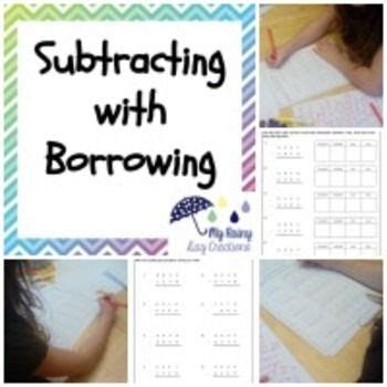 How to subtract with regrouping the zeros using 10 places? subtracting with borrowing intervention teaching math elementary