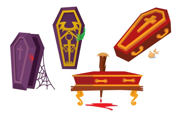 Crella Download Halloween Coffins SVG File Compatible with Cameo Silhouette Studio, Cricut and other cutting machines for any crafting projects.