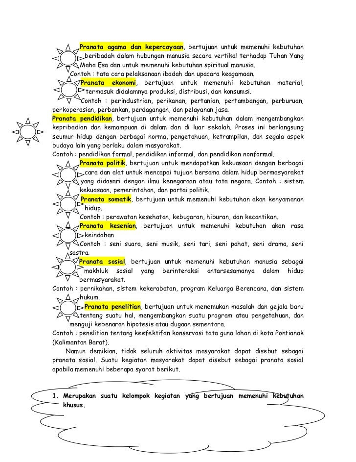 Geografi 8 makalah pranata sosial