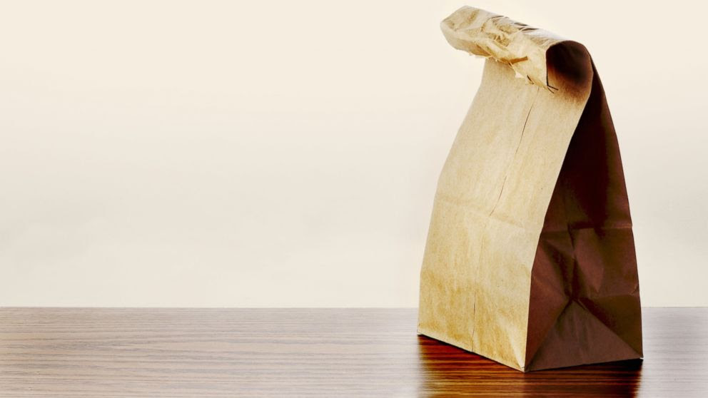 PHOTO: Paper bag lunch.