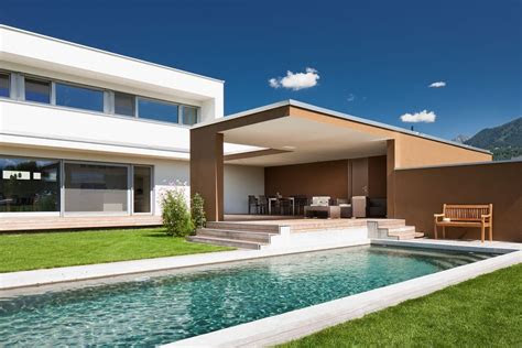 massivbau holz alufenstermoderne  form moderne