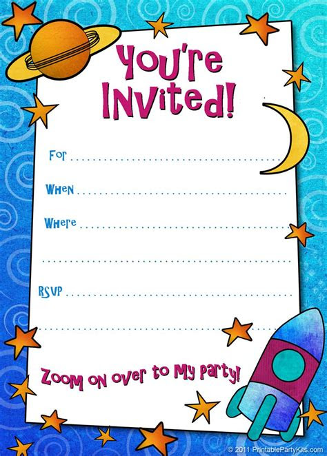 Download, print, send online with rsvp or order printed. free sample party invitations
