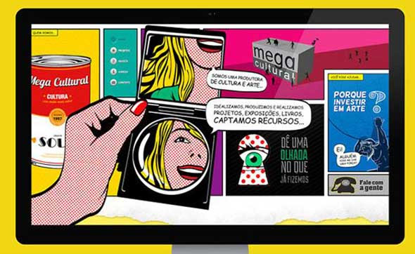 mega cultural new website cards on behance