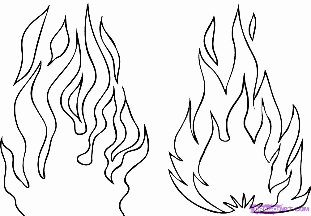 printable fire coloring pages - Clip Art Library
